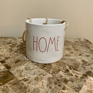 Rae Dunn Red Home Planter